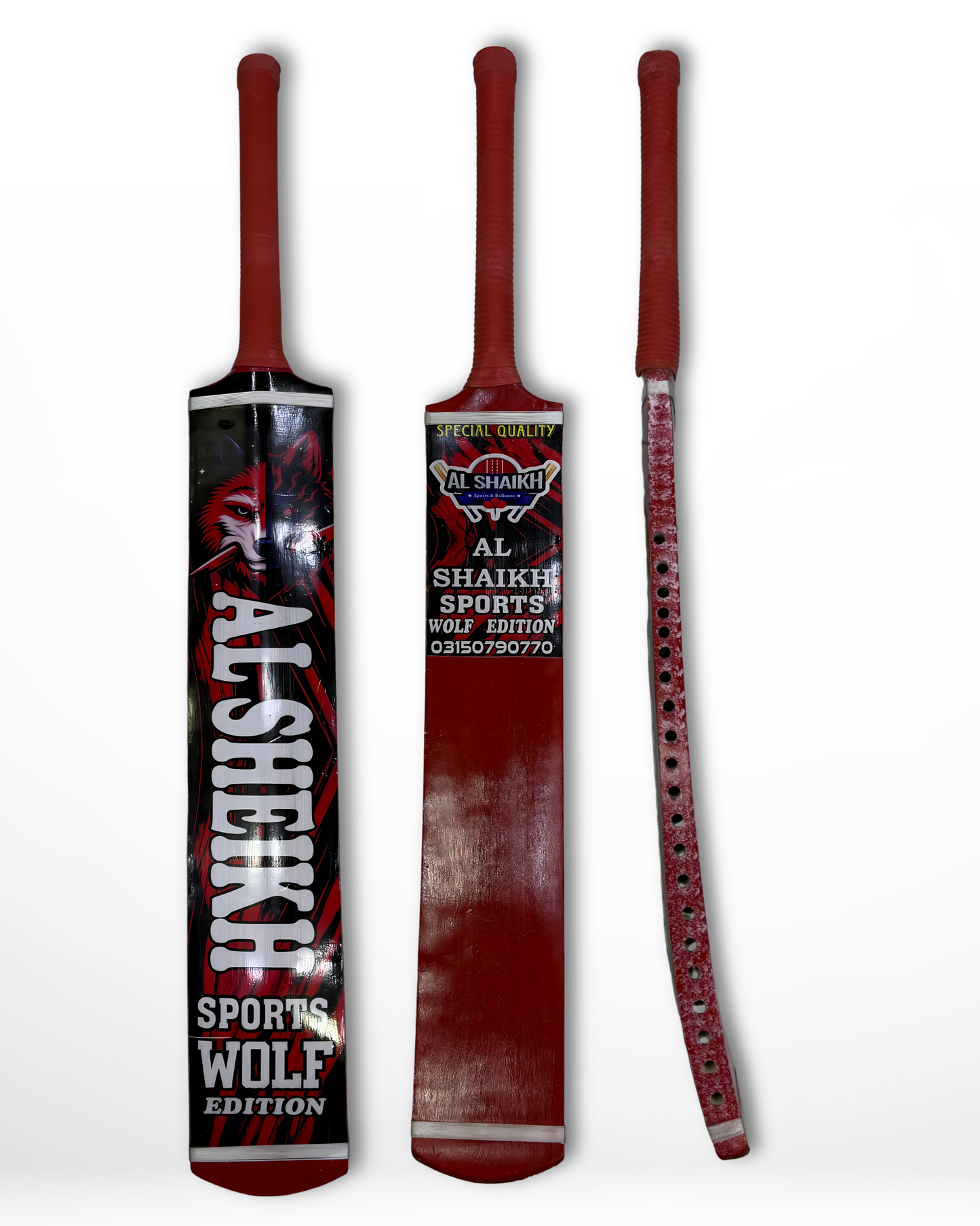 Al Shaikh Sports Wolf Edition Cricket Bat – English Willow Cricket Bat for Power Hitting