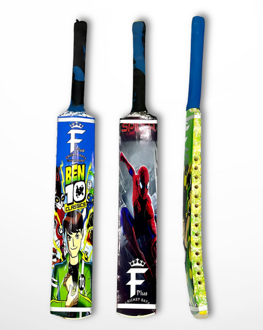 Big Sixer Junior Cricket Bat – BEN 10 & Spiderman Editions | Al Shaikh Sports